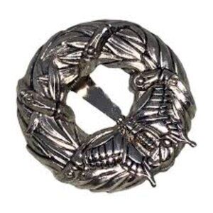 1990 John Hardy Butterfly Bamboo Scarf Clip Brooch Neiman Marcus Christmas